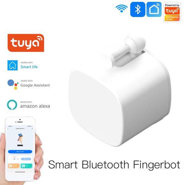 Smart Switch Button Pusher Bluetooth Fingerbot Tuya Smart Life App or Timer Control Add Hub Compatible With Alexa Google Home